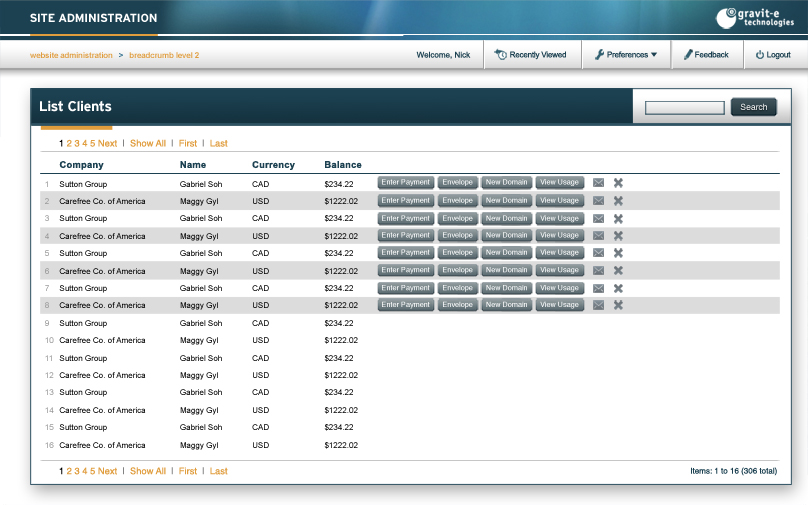 Gravit-E Technologies Custom CMS
