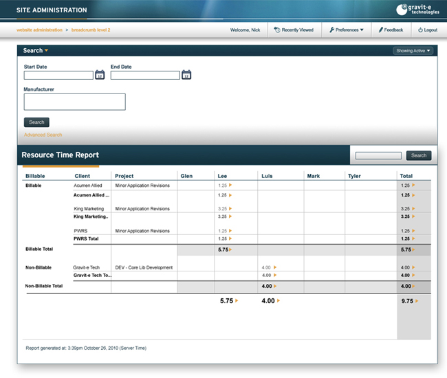 Gravit-E Technologies Custom CMS